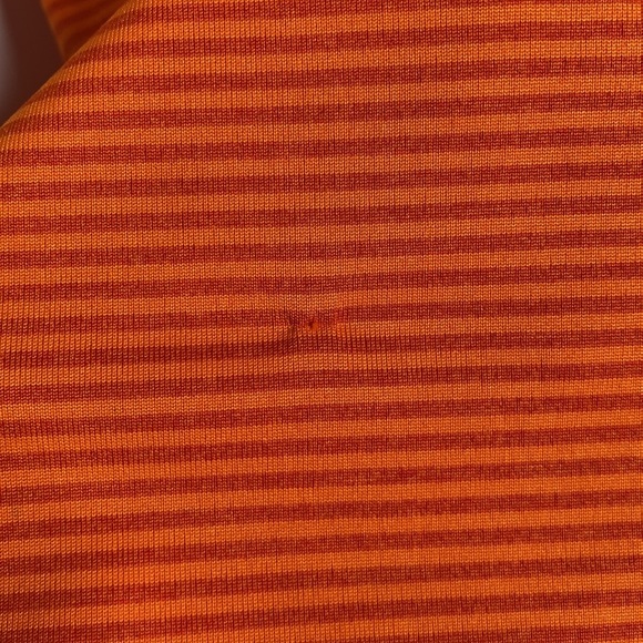 Whataburger Men’s Orange Striped Polo Shirt Breathable Lightweight size 2XL - Picture 3 of 9